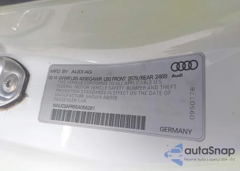 2014 Audi S5 3.0T Premium Plus из США, поврежденный, VIN WAUCGAFR5EA056261